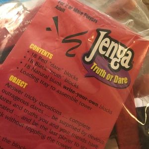 Truth or Dare Jenga game set